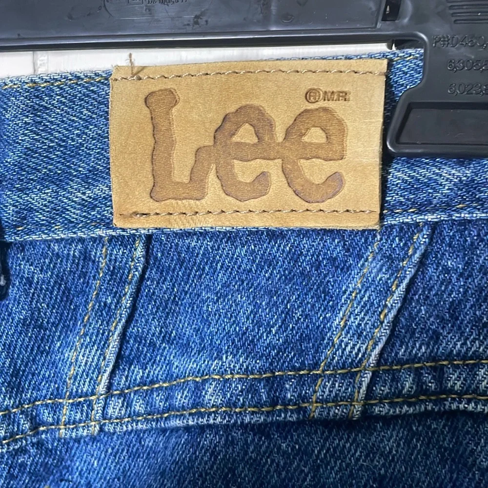 1980s Lee Women’s High Waist Tapered Jeans Size 14 Medium - Picture 8 of 10